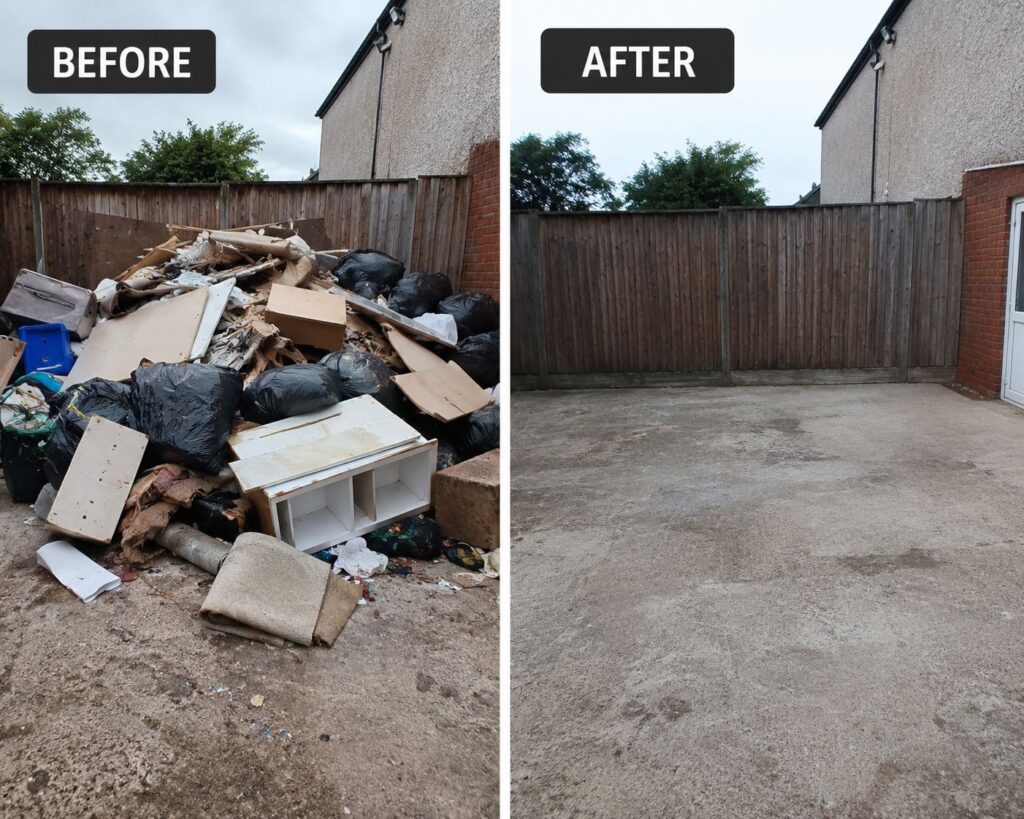Cleaning service before and after in London